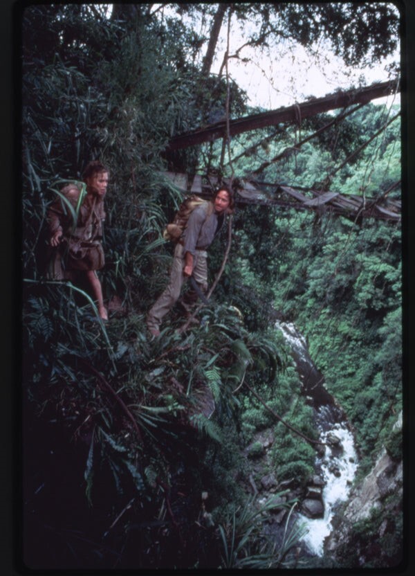 Romancing the Stone Kathleen Turner Douglas Jungle Bridge Original Transparency