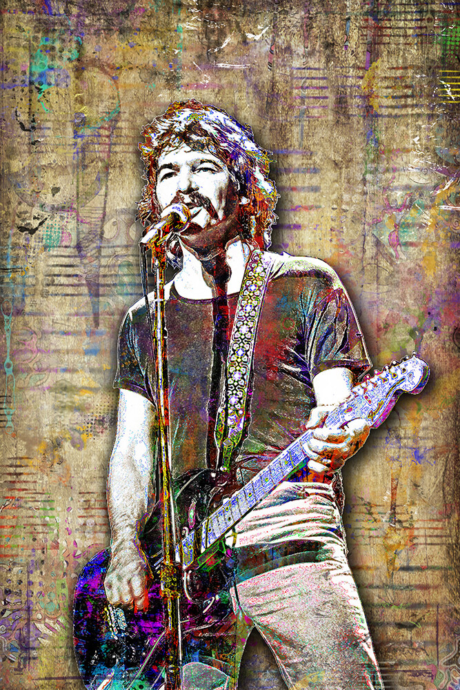 JOHN PRINE 16x20in Poster, JOHN PRINE Artwork, Country Pop Art Free Shipping US
