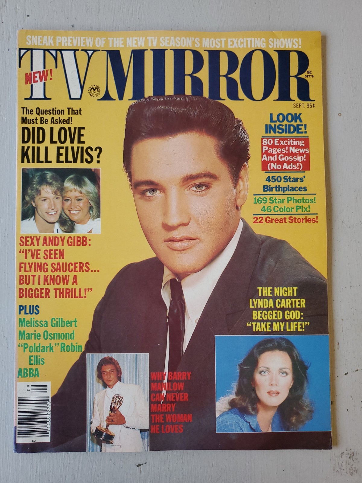 September 1978 TV Mirror Magazine Elvis Presley Cover Story Excellent