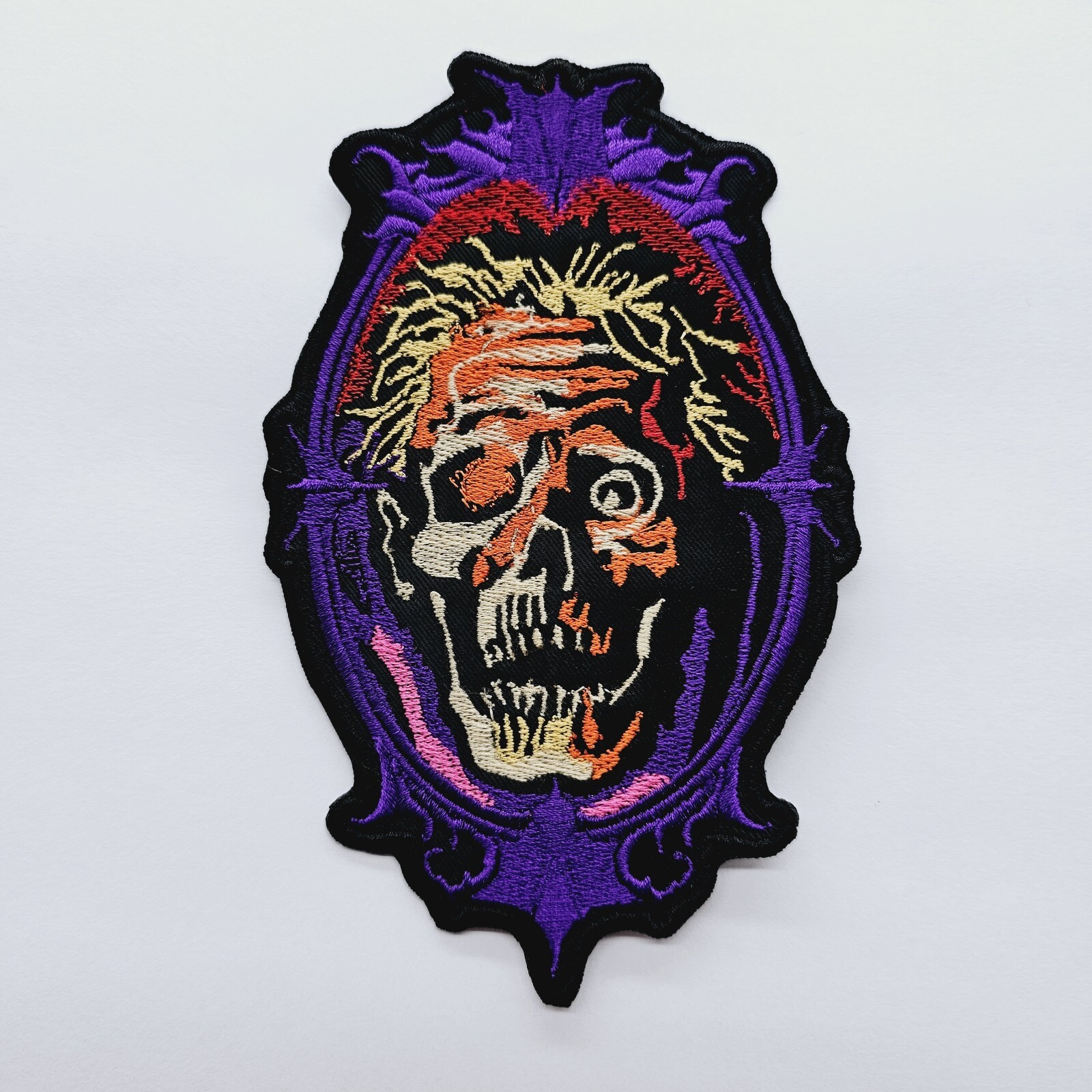 Death Scream Bloody Gore Face EMBROIDERED PATCH