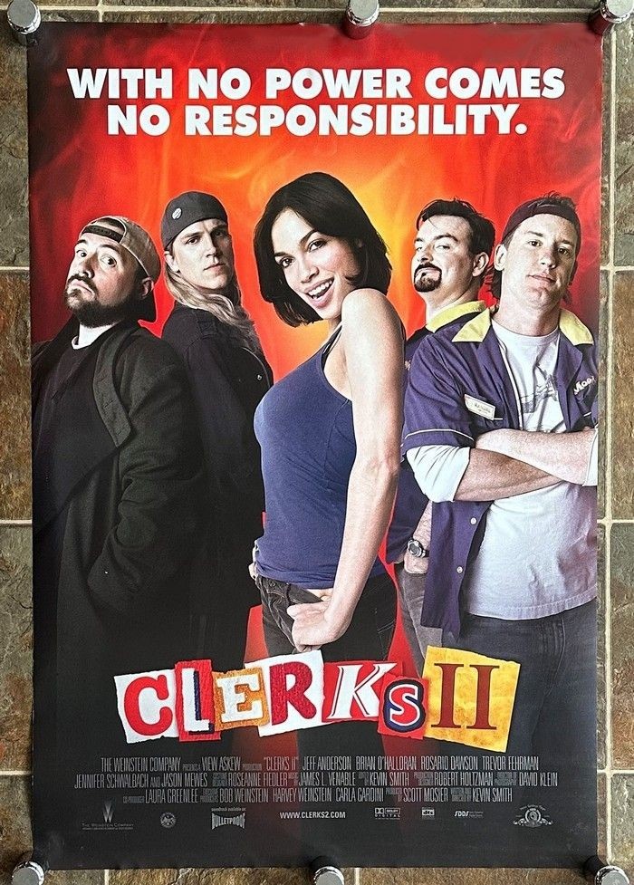 CLERKS II – 2006 – original 27×40 D/S Movie Poster – ROSARIO DAWSON, KEVIN SMITH