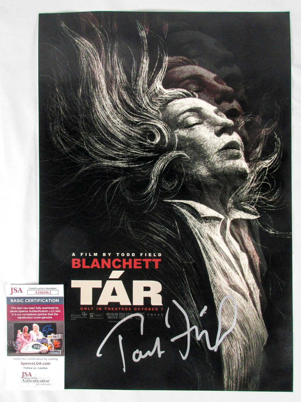 Todd Field Director Signed TAR 12×18 Photo w/ Cate Blanchett EXACT Proof JSA A