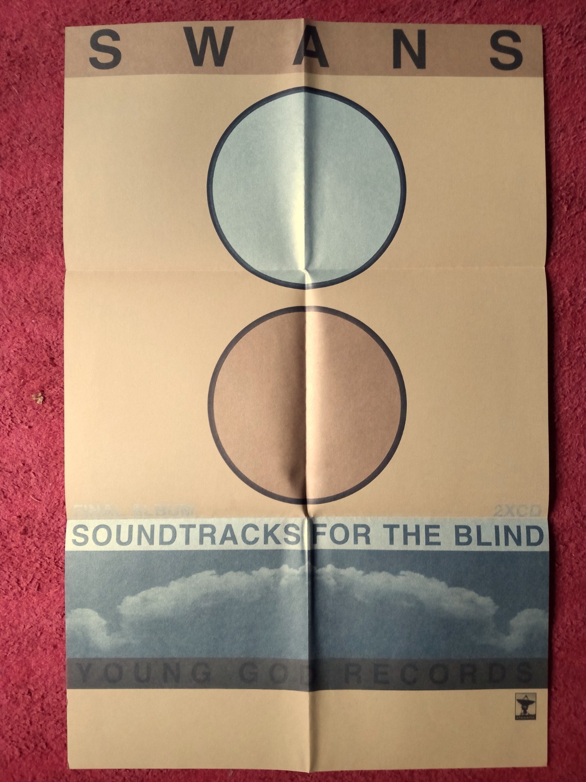 Rare SWANS – SOUNDTRACKS FOR THE BLIND PROMO POSTER Young God M. GIRA 18″ x 25