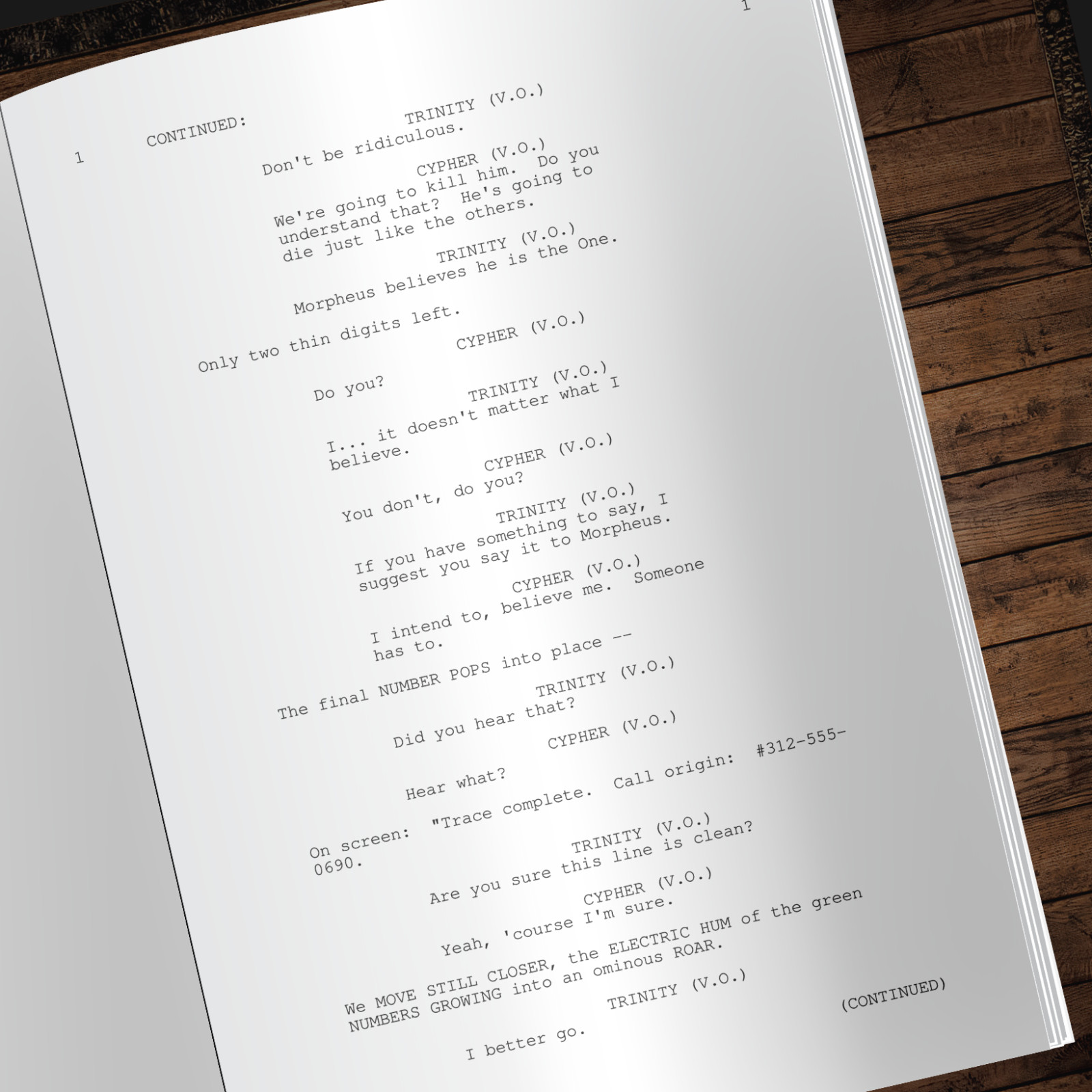 The Matrix Script Signed- Autograph Reprints- 131 Pages- Screenplay Keanu Reeves