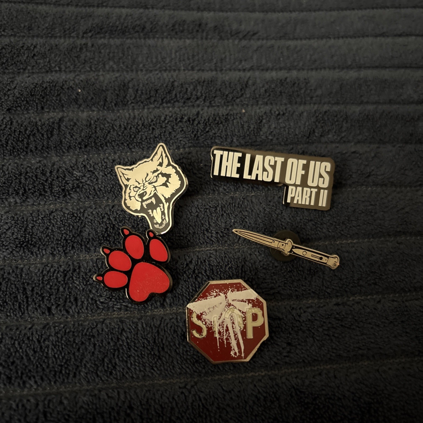 PlaysStation 5 The Last Of Us II Collector’s Edition enamel pins set (5 ONLY)