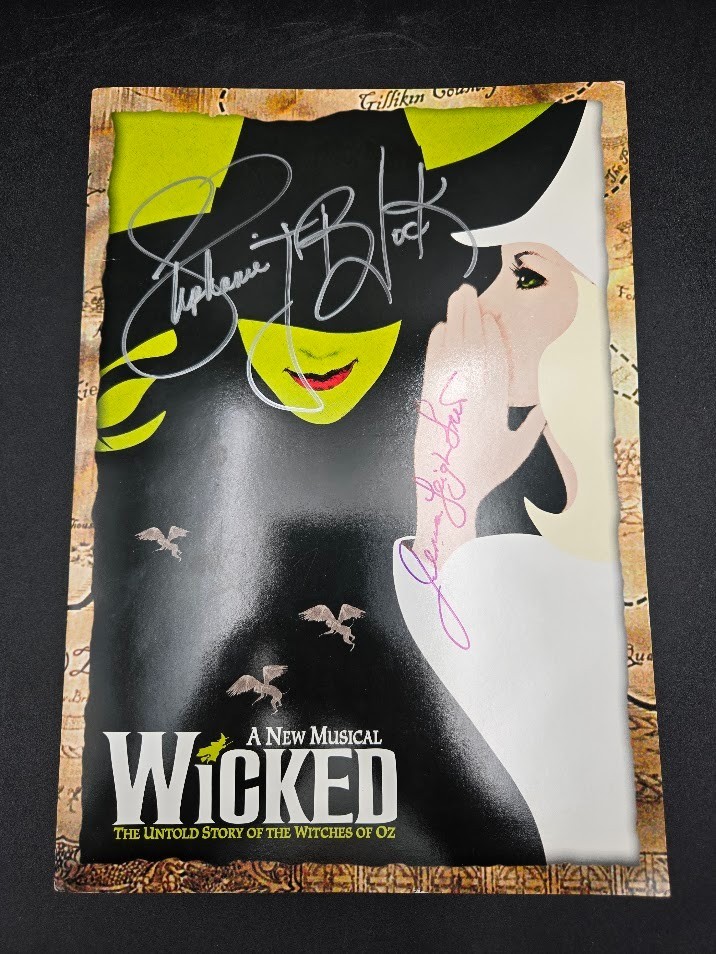 Wicked Program Autographed Broadway Show Stephanie Block Jenna Green