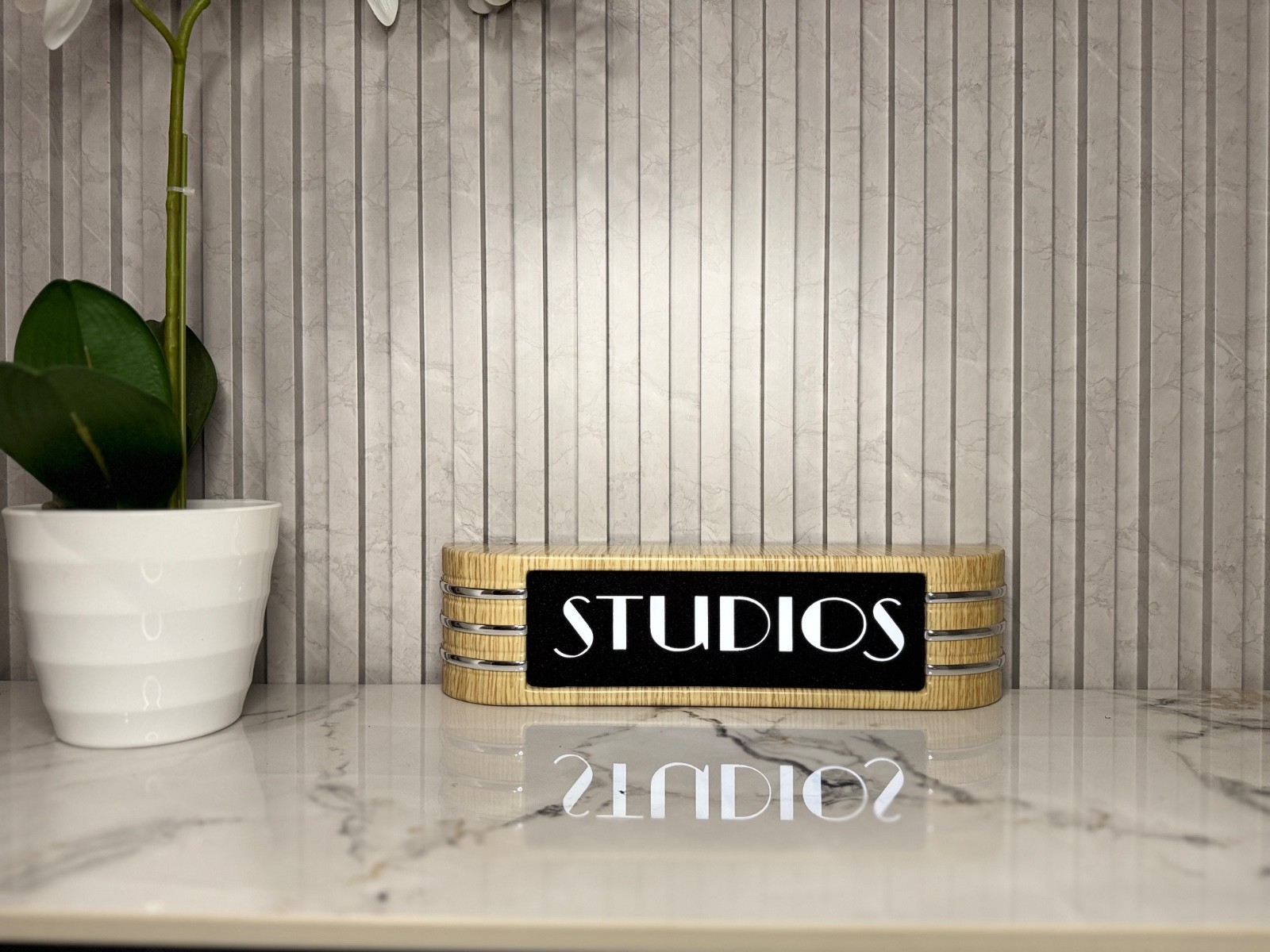 STUDIOS light up RCA style studio sign 14″ 120V wall adapter FREE USA Shipping