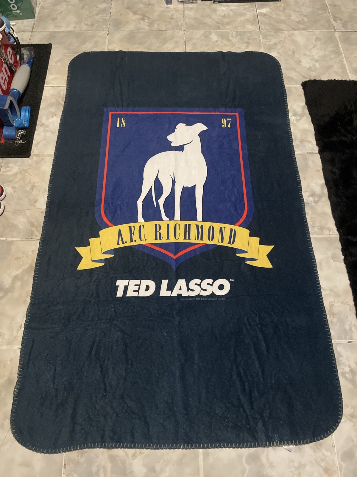 Ted Lasso A.F.C. Richmond Cast & Crew Blanket Gift Promo (RARE) 57X34