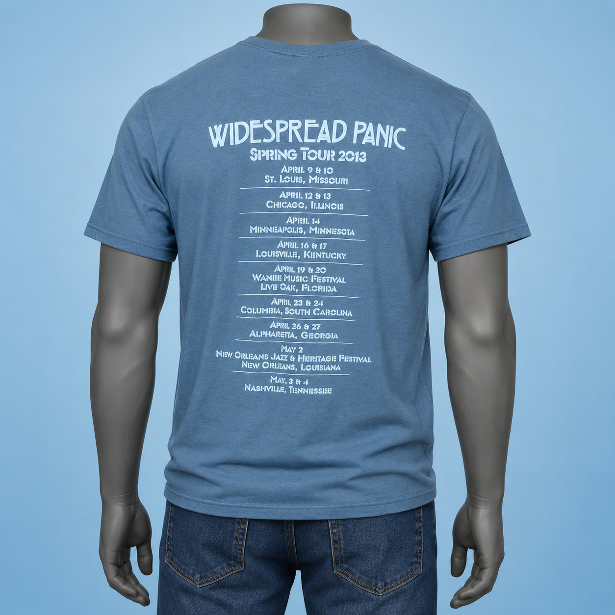 Widespread Panic 2013 Spring Tour T-shirt