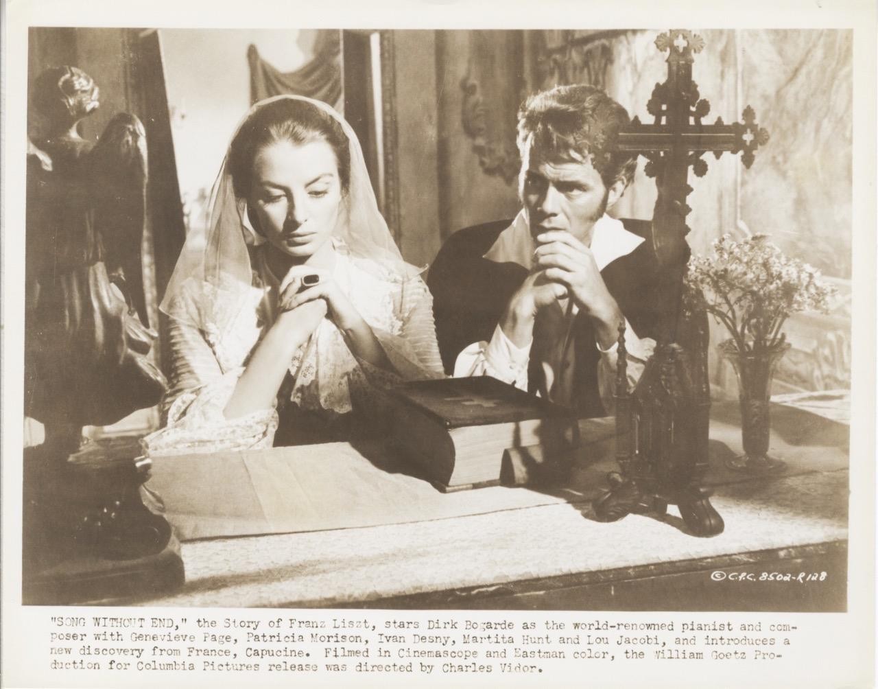 “SONG WITHOUT END”-ORIGINAL PHOTO-FRANZ LISZT BIO-DIRK BOGARDE-CAPUCINE