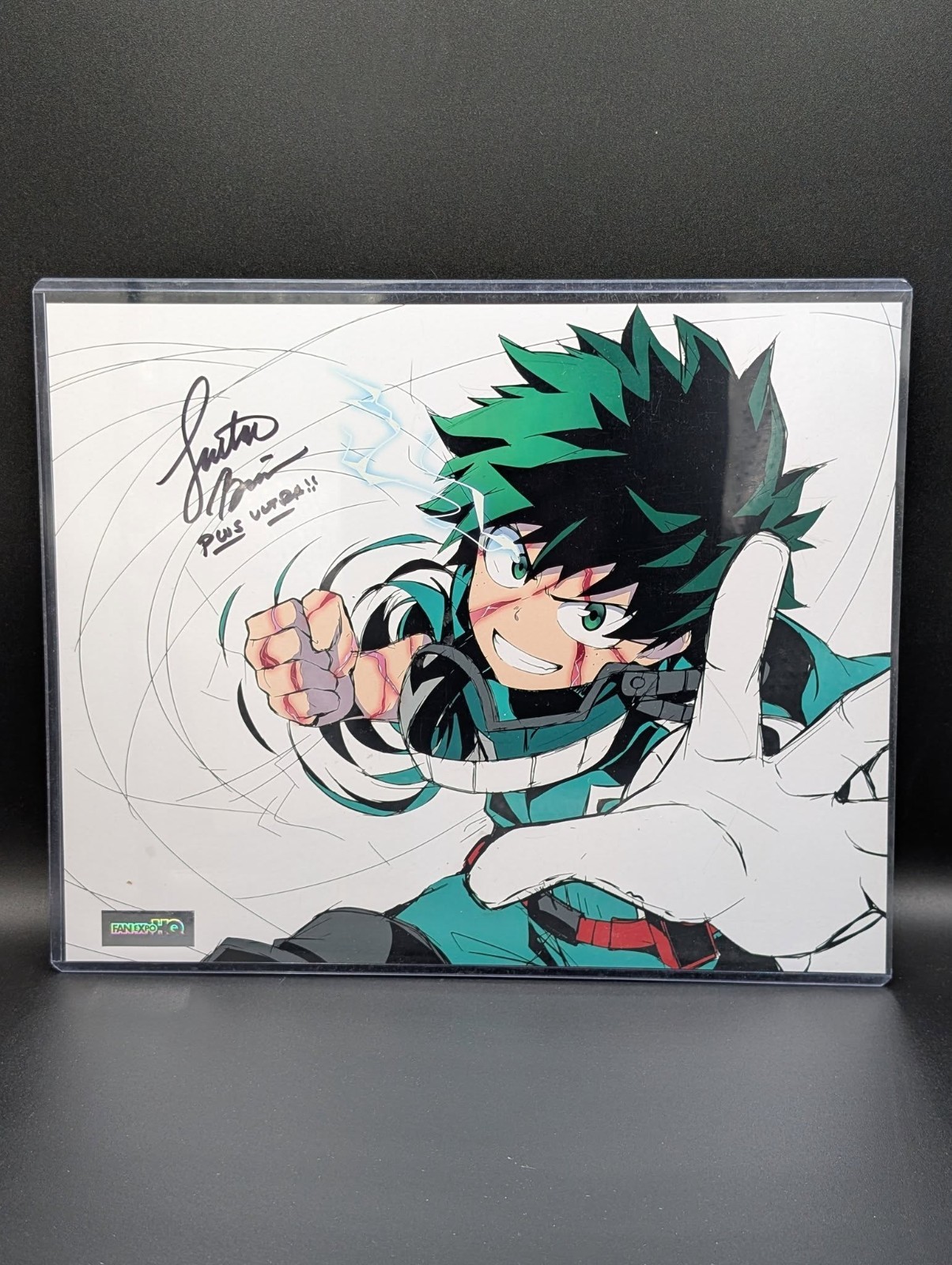 Autograph Justin Briner (My hero Academia), 8 x 10 color with COA