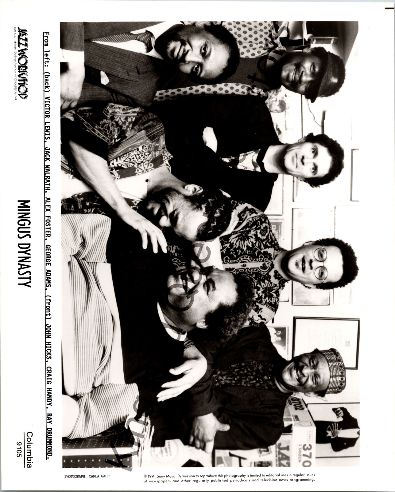 Mingus Dynasty 1991 Original Vintage Columbia Records Jazz Press Photo
