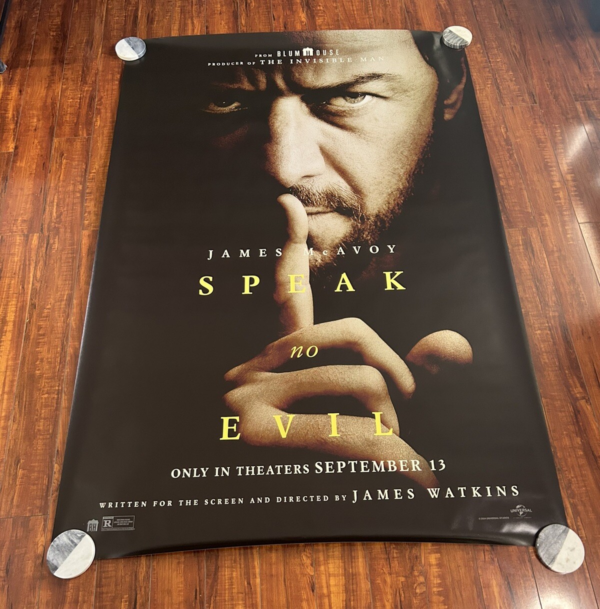 Speak No Evil – original DS movie poster 48×70 D/S 2024 BUS STOP- James McAvoy