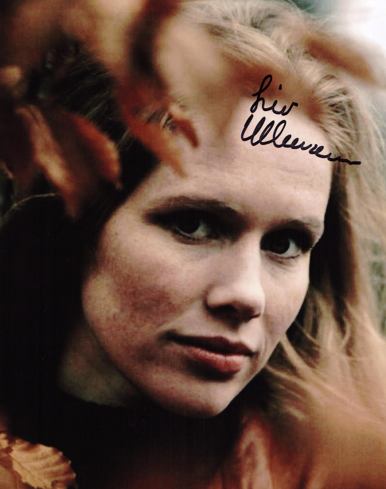 Liv Ullmann signed autographed 8×10 Photo 1966 Persona GOAT European Actress