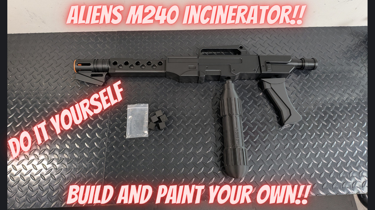 Aliens – M240 Incinerator Flame Thrower – Replica 1:1 – 3D Printed – DIY Kit
