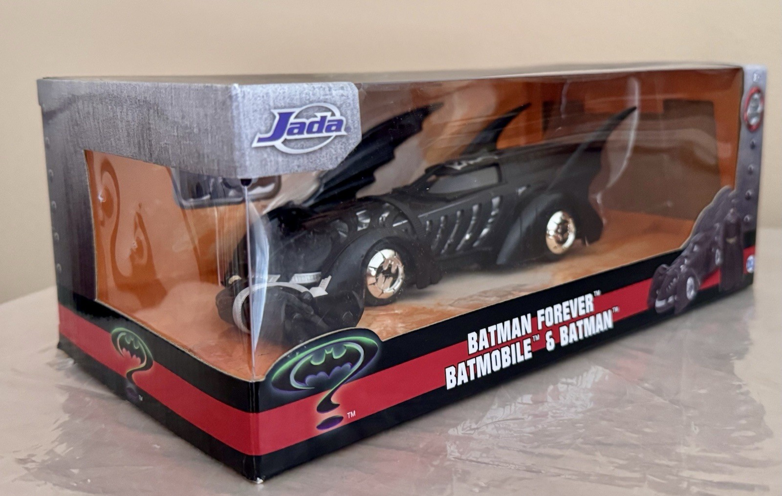 Val Kilmer Signed “Batman Forever” Die Cast Batmobile & Batman