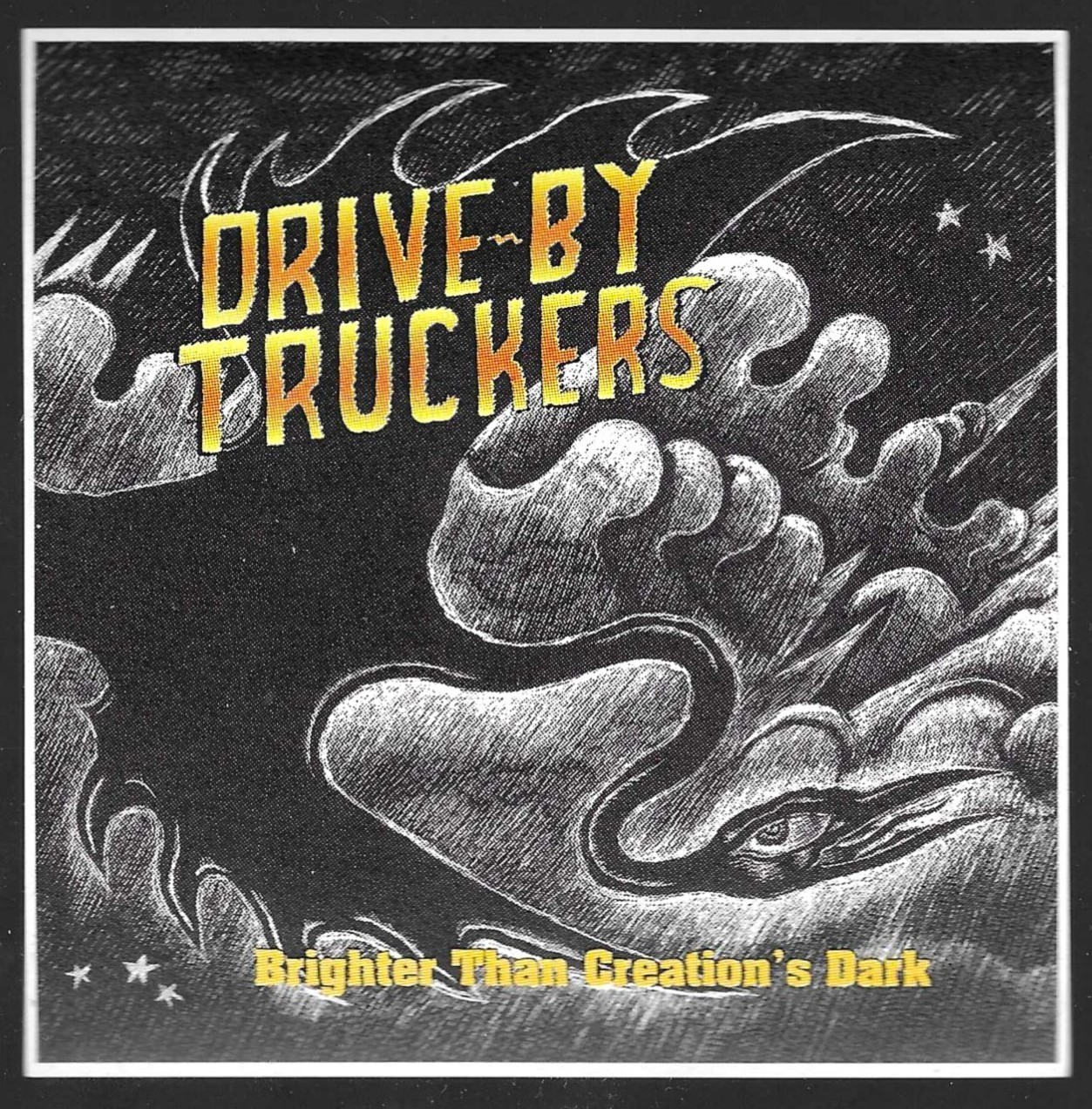 Drive-By Truckers Brighter Than Creation’s Dark 4 x 4 inch promo sticker 2008