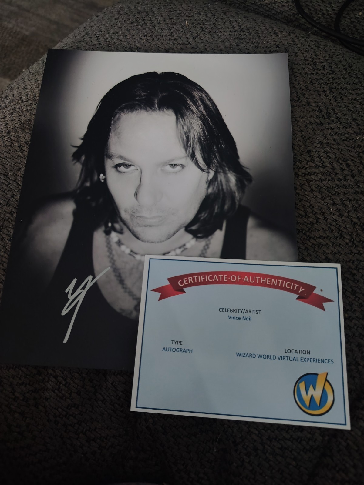 Vince Neil Autograph Motley Crue