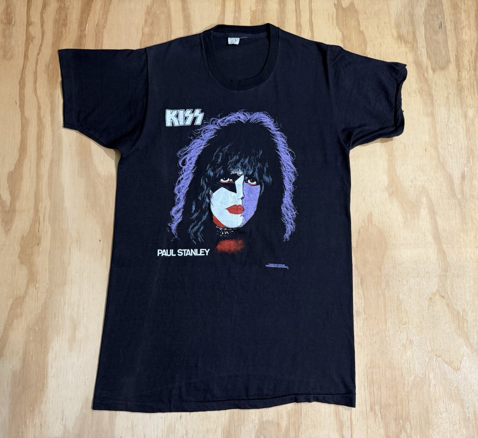 Kiss PAUL STANLEY Vintage Concert T-Shirt 70s Single-Stitch Thin