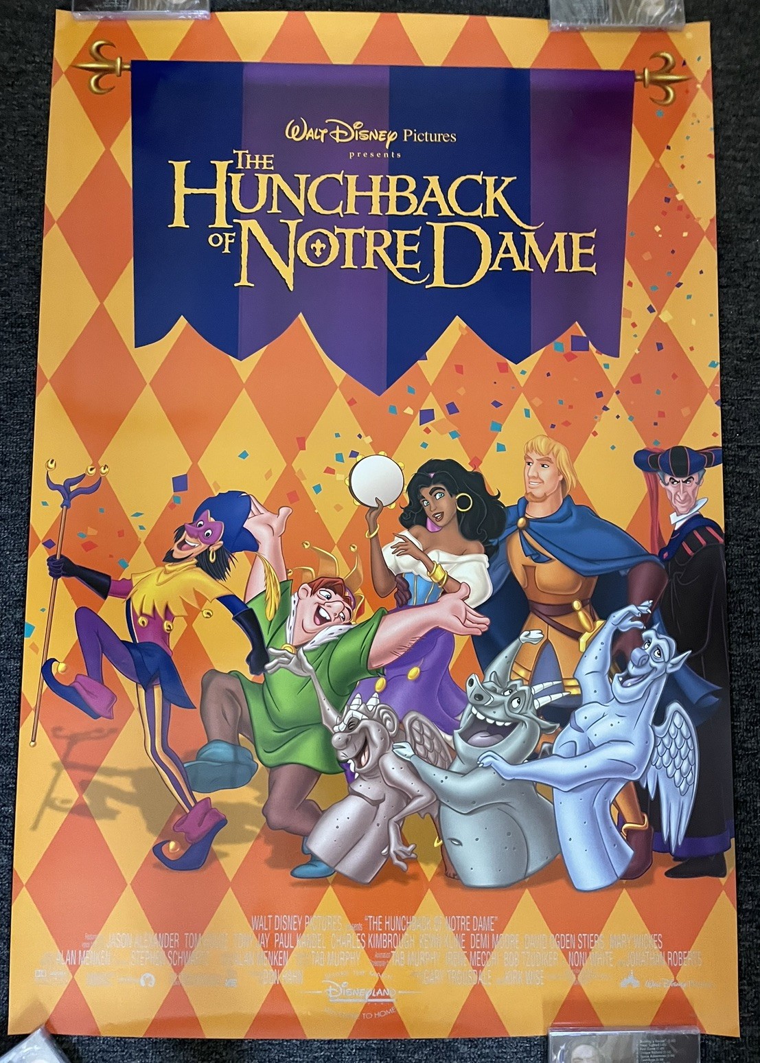 Disney’s THE HUNCHBACK OF NOTRE DAME (1996) Double-Sided 1-Sheet JOHN ALVIN ART