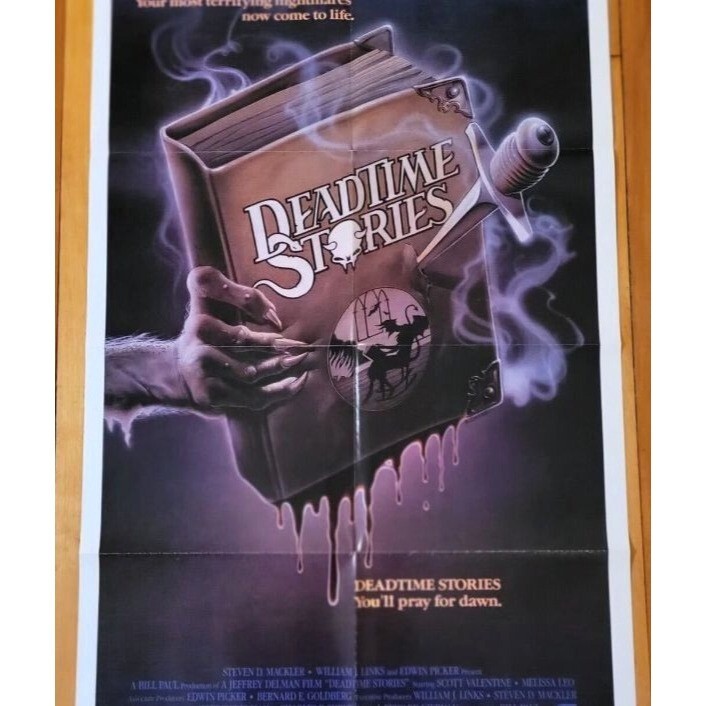 Deadtime Stories (1986) Original Movie Poster 27×41 Scott Valentine