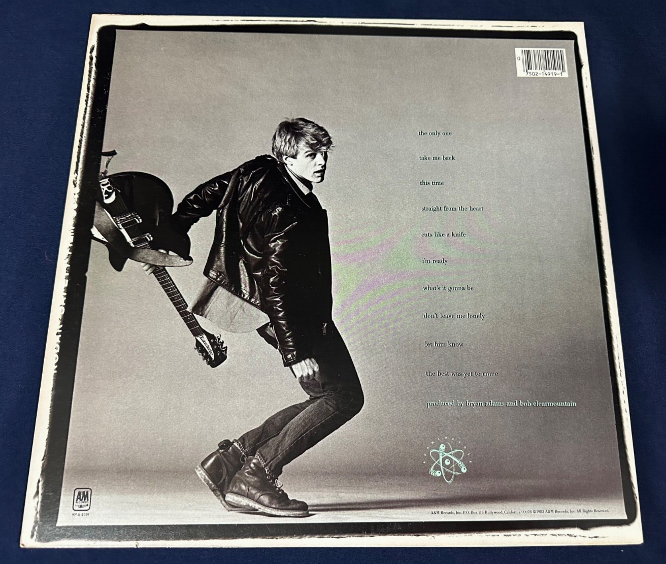 🔥 BRYAN ADAMS “Cuts Like A Knife” Platinum Record SPECIAL Award w/signed album