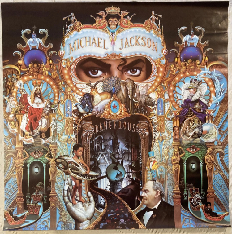 Michael Jackson Large 1991 Promo Poster Dangerous