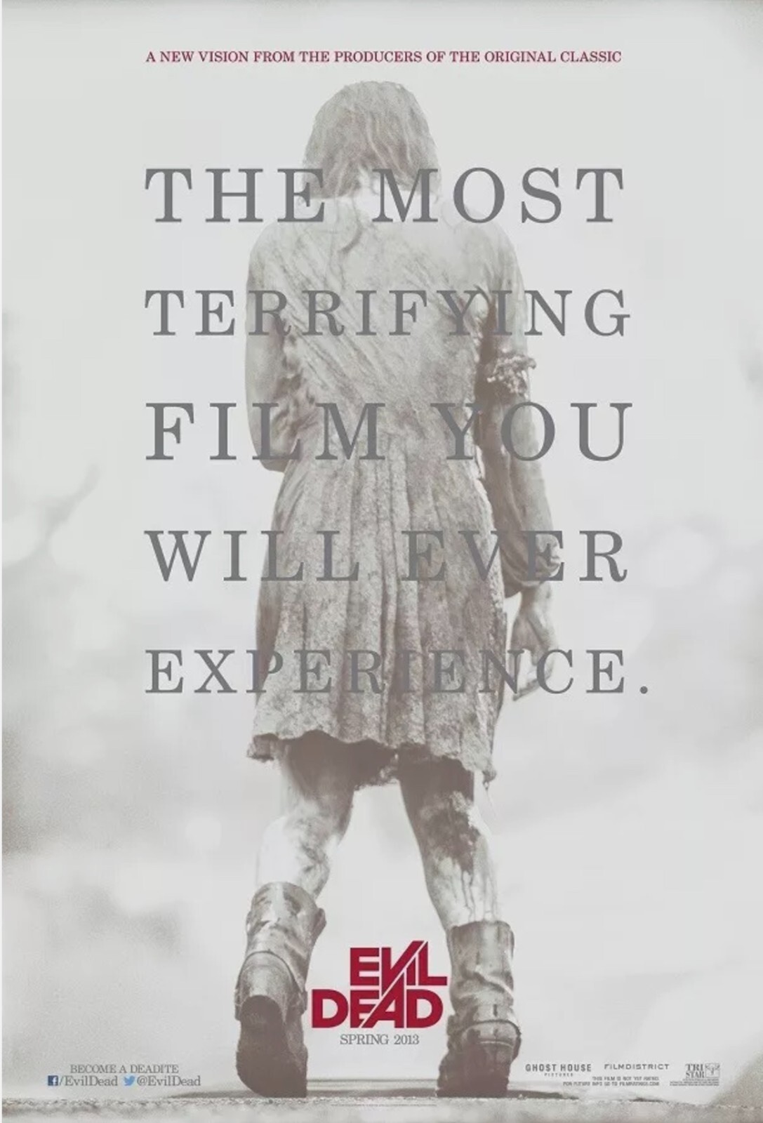 The Evil Dead promo movie poster (A) – 11 x 17 inches 2013 Horror Sam Rami