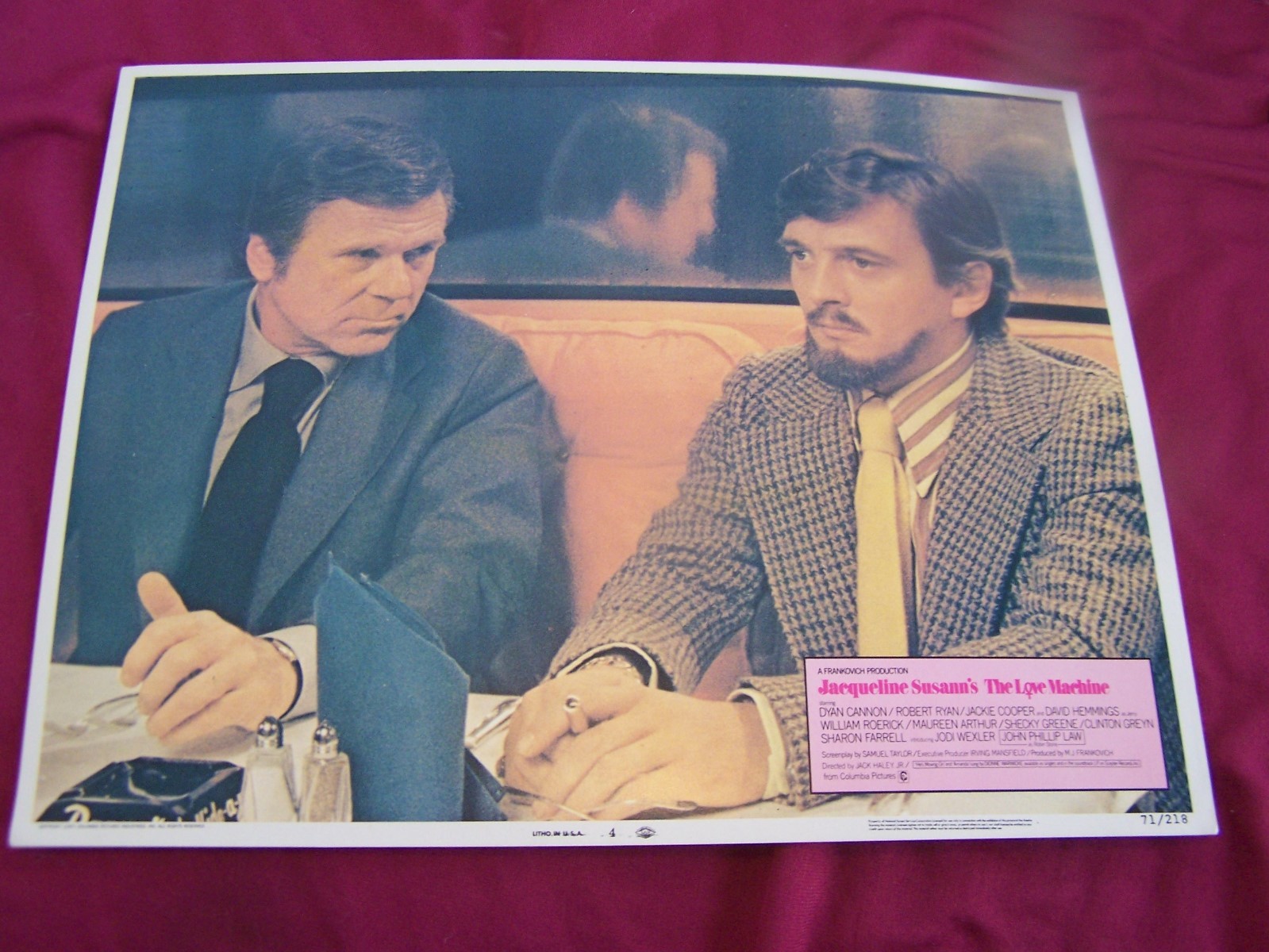 THE LOVE MACHINE-1971-MOVIE-LOBBY CARD- ROBERT RYAN-DYAN CANNON-DRAMA