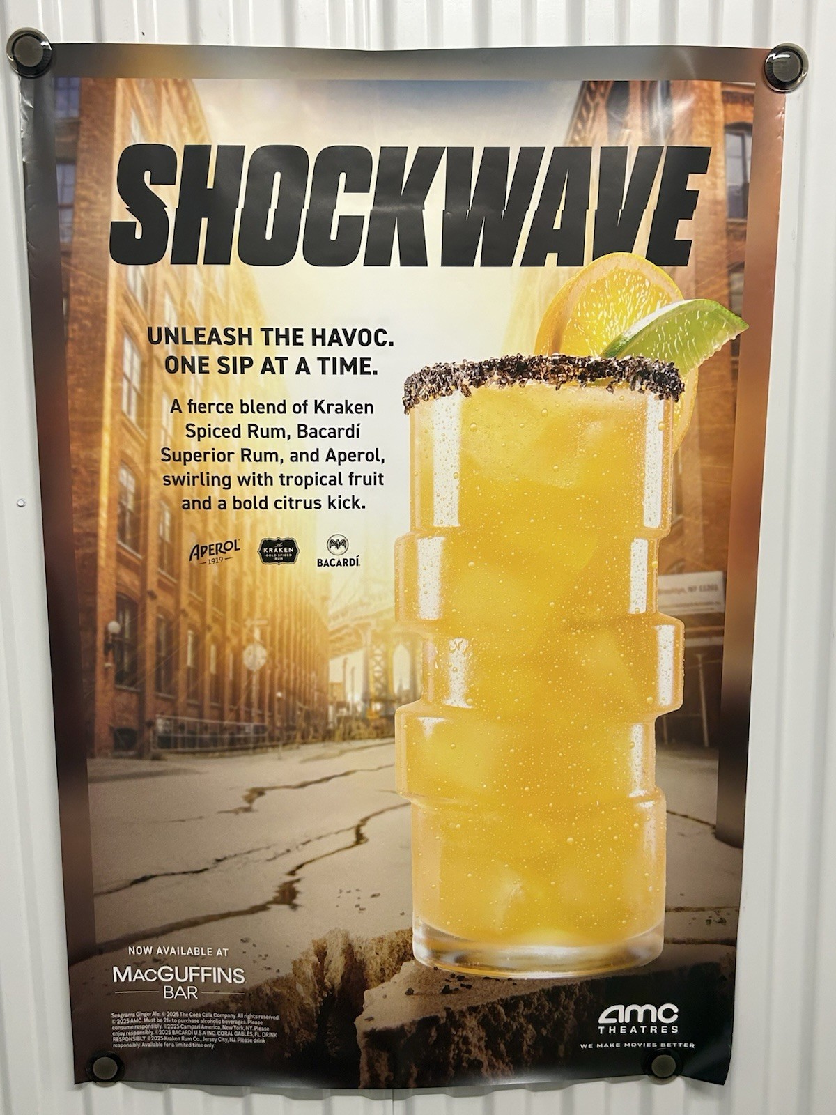Shockwave DS Advertisement AMC Movie Poster 27X40 Original